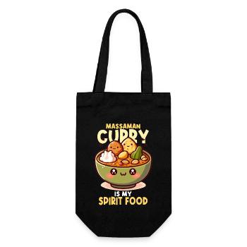 Massaman Curry Thai Food Kawaii - Gift Bag for Bottles - black - Front