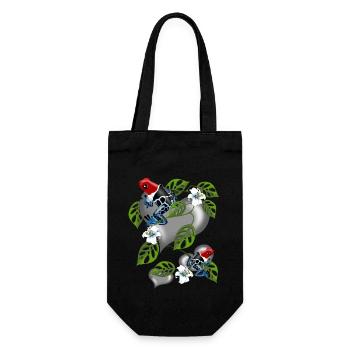 Poison dart frog - Gift Bag for Bottles - black - Front
