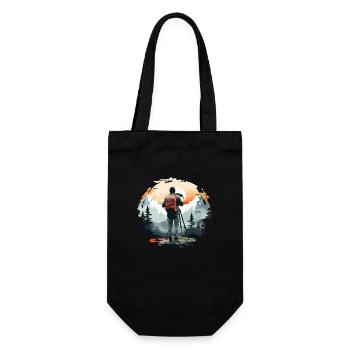Appareil photo, Photographe de paysage, Photographe de nature - Sac à bouteille - noir - Devant