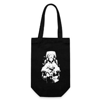 Shibuya's cool Cyberpunk Style Anime Boy Otaku - Geschenkbeutel für Flaschen - Schwarz - Vorne