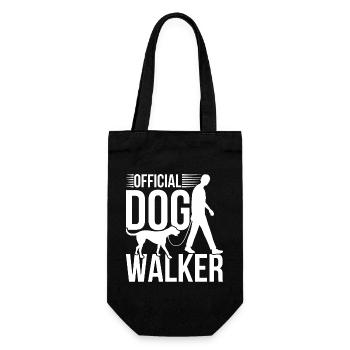Offizieller Hund Walker - Geschenkbeutel für Flaschen - Schwarz - Vorne