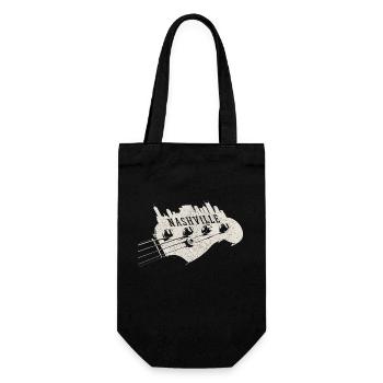 Nashville Tennessee Country Musik - Geschenkbeutel für Flaschen - Schwarz - Vorne