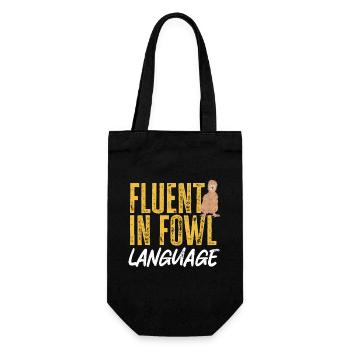Seidenhuhn Silkie Chicken - Gift Bag for Bottles - black - Front