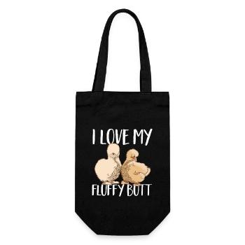 Seidenhuhn Silkie Chicken - Gift Bag for Bottles - black - Front