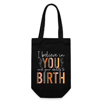 LD Labour And Delivery Nurse - Geschenkbeutel für Flaschen - Schwarz - Vorne