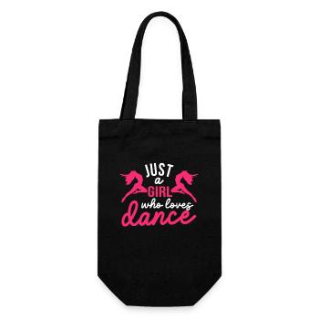 Juste une fille qui aime danser. Drôle de danse - Sac à bouteille - noir - Devant