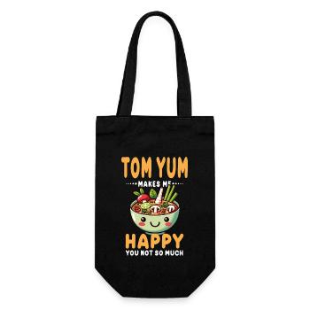Tom Yum Soup Enthusiast Artistic Design For Thai - Gift Bag for Bottles - black - Front