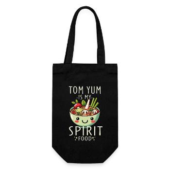 Tom Yum Soup Enthusiasts Delight - Unique Thai - Gift Bag for Bottles - black - Front