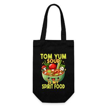 Tom Yum Soup Spirit - A Unique Design for Thai - Gift Bag for Bottles - black - Front