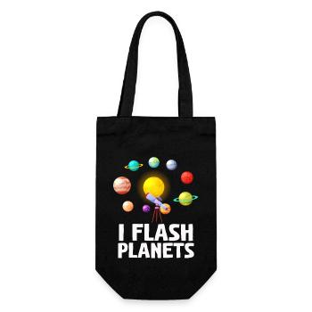 Space Photography Stargazing Telescope Astronomy - Gift Bag for Bottles - black - Front