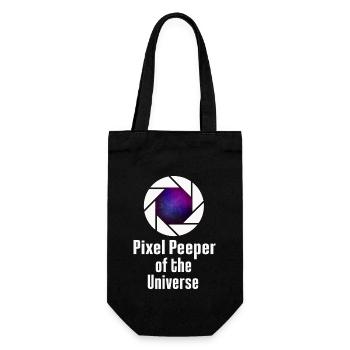 Space Photography Stargazing Telescope Astronomy - Gift Bag for Bottles - black - Front