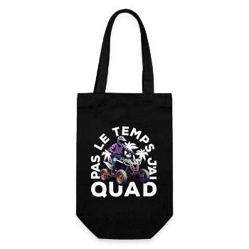 Pas Le Temps J'ai Quad - Sac à bouteille - noir - Devant
