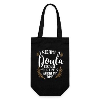 Doula accoucheuse Je suis devenue une - Sac à bouteille - noir - Devant
