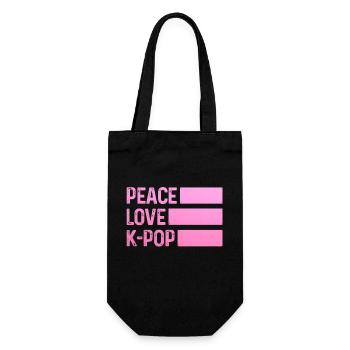 K-Pop Fan Gift Korean Pop Music - Gift Bag for Bottles - black - Front