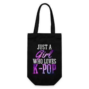 K-Pop Fan Gift Korean Pop Music - Gift Bag for Bottles - black - Front