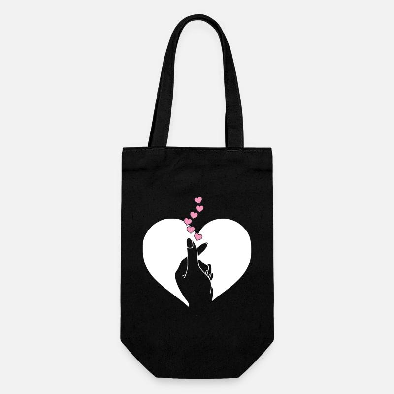 K-Pop Fan cadeau musique pop coréenne - Sac à bouteille - noir
