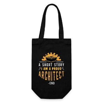 Architecte Une petite histoire Je suis fier de l’architecture - Sac à bouteille - noir - Devant