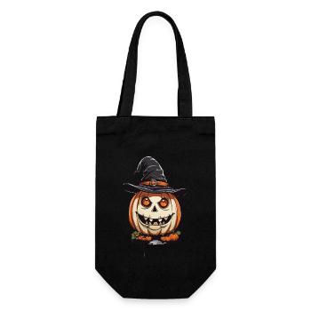 Sorcières magiques citrouille drôle Halloween Look - Sac à bouteille - noir - Devant