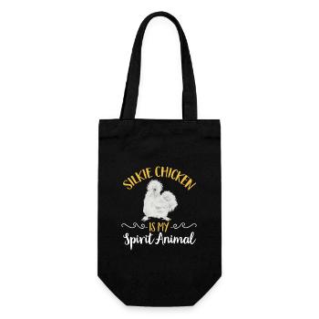 Seidenhuhn Silkie Chicken - Gift Bag for Bottles - black - Front