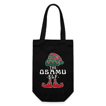 Osamu elfe famille Match groupe Noël papa maman - Sac à bouteille - noir - Devant