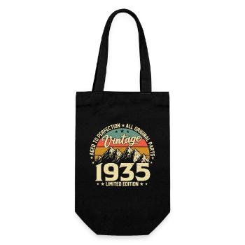 Vintage 1935 anniversaire rétro - Sac à bouteille - noir - Devant