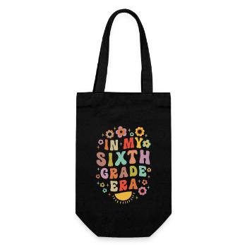 Dans mon ère de sixième année 6e année Groovy Vintage - Sac à bouteille - noir - Devant