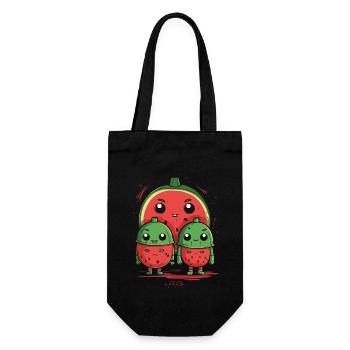 Parent isolé avec 2 enfants - Sac à bouteille - noir - Devant