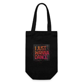 I Just want to Dance Lovers Dancing Fans - Gift Bag for Bottles - black - Front