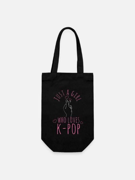 K-pop fan-gave koreansk popmusikk - Gavepose for flasker - svart