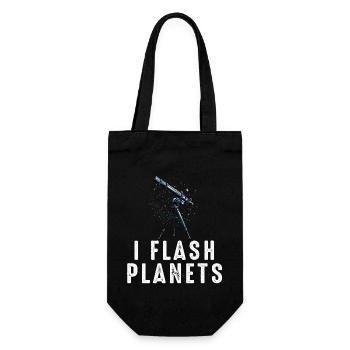 Space Photography Stargazing Telescope Astronomy - Gift Bag for Bottles - black - Front