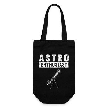 Space Photography Stargazing Telescope Astronomy - Gift Bag for Bottles - black - Front
