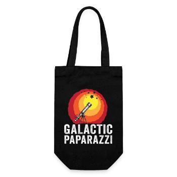 Space Photography Stargazing Telescope Astronomy - Gift Bag for Bottles - black - Front