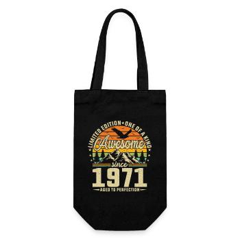 Millésime 1971 - Joie d’anniversaire - Sac à bouteille - noir - Devant