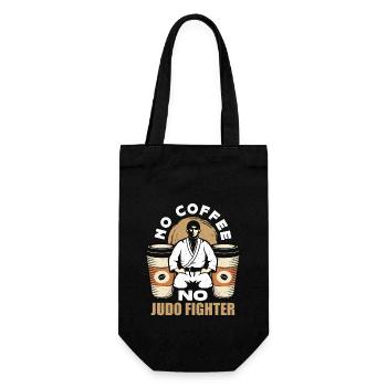 Judo Fighter No Coffee No Martial Art Coffee Lover - Gift Bag for Bottles - black - Front