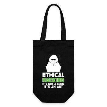 Ethical Hacking Analyst Ethical Cyber Security - Gift Bag for Bottles - black - Front
