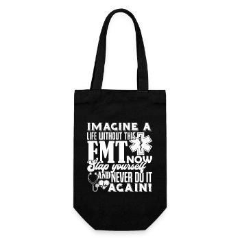 EMT Life Without EMT - Gift Bag for Bottles - black - Front