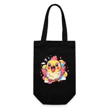 Chicken Chickens Chicken Owner Crazy Chicken - Gift Bag for Bottles - black - Front