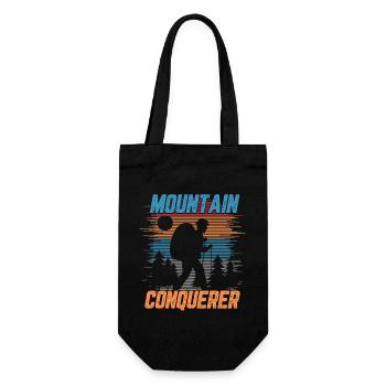 Mountain conquerer - Gift Bag for Bottles - black - Front