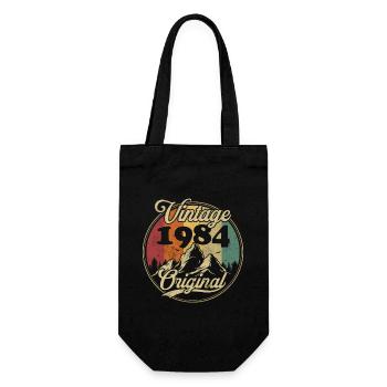 Vintage 1984 Original, Geburtstagsgeschenk - Geschenkbeutel für Flaschen - Schwarz - Vorne