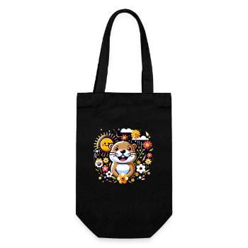 Groundhog Day Enthusiasts 2024, February 2 - Gift Bag for Bottles - black - Front