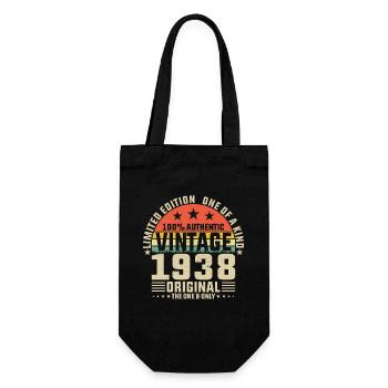 Vintage 86 Birthday - Legendary Vintage 1938 - Gift Bag for Bottles - black - Front