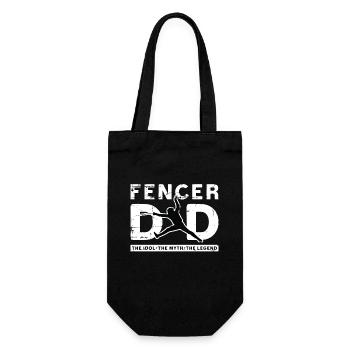 Fencer Dad The Idol The Myth The Sword Fighter - Gift Bag for Bottles - black - Front