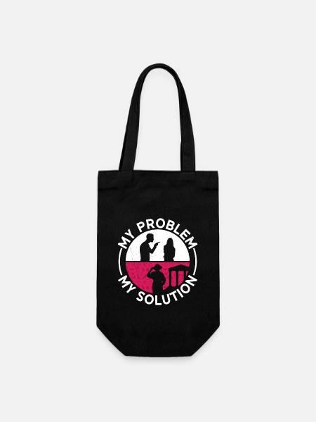 Archéologue Mon problème Mon pictogramme Maman Géologie - Sac à bouteille - noir
