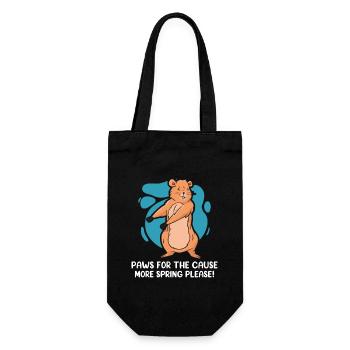 Groundhog Day Enthusiasts 2024, February 2 - Gift Bag for Bottles - black - Front
