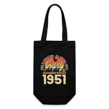 Legendary 73rd birthday 1951 - Gift Bag for Bottles - black - Front