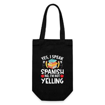 Spanish Teacher Maestra Bilingual Teacher - Gift Bag for Bottles - black - Front