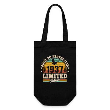 Legendärer 87. Geburtstag 1937 - Geschenkbeutel für Flaschen - Schwarz - Vorne