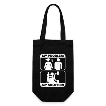 Radiologue Mon problème Mon pictogramme Papa Rad Tech - Sac à bouteille - noir - Devant