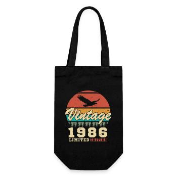 40 Ans 1986 Vintage Rétro Cadeau D'anniversaire - Sac à bouteille - noir - Devant
