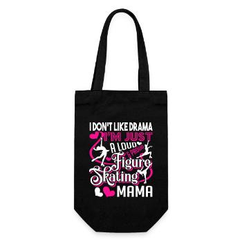 Figure Skating Loud And Proud Figure Skating Mama - Gift Bag for Bottles - black - Front